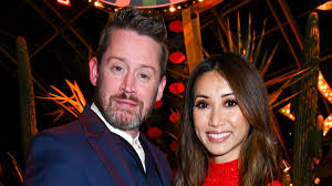 Macaulay Culkin and Brenda Song make a rare red carpet appearance together at the premiere of Fal…