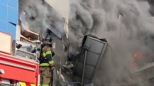 Watch: Thick smoke billows from South Korea car parts plant in deadly fire | At least 14 people k…