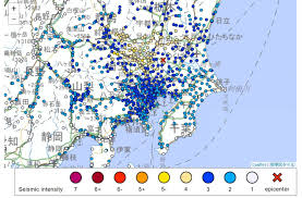 Magnitude 5.5 quake jolts Tokyo area | M5.5 quake jolts eastern Japan | Map: 5.5-Magnitude Earthq…