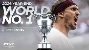 Zverev clinches ATP Year-End No. 1 presented by PIF honours | FILE: Zverev clinches year-end No.1…