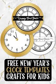 Free Midnight Clock Template New Year’s Craft For Kids | Where to spend New Year’s in South Flo…