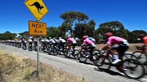 Soaring temperatures in SA force Tour Down Under changes | Vine survives kangaroo crash to win To…
