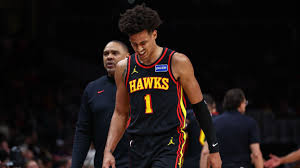 Hawks’ Jalen Johnson exits win with first-quarter hip injury | Hawks’ Jalen Johnson: Won’t return…