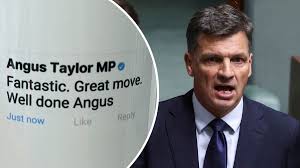 Why is everyone commenting ‘Fantastic. Great move. Well done Angus’ on Liberal leadership candida…