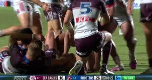 Robert Toia 2nd Try | Toia lands early Roosters blow | Try | Robert Toia