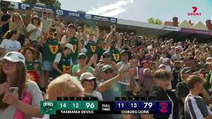 Tassie wins historic first match | Live: Brownlow favourite limps off with hamstring, as Tassie m…