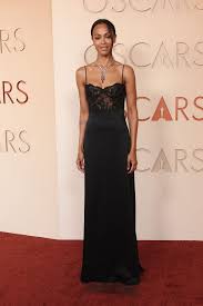 Zoe Saldana Wore Saint Laurent To The 2026 Oscars | Zoe Saldaña Wears a Lingerie-Inspired Gown t…