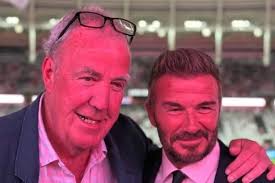 David Beckham brushes off Brooklyn woes as he celebrates Jeremy Clarkson’s 66th birthday at Inter…