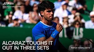 Highlights: Alcaraz battles past Etcheverry in Monte-Carlo 2026 | Thursday Preview: Alcaraz, Sinn…