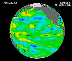 A giant warm wave is crossing the Pacific, signaling an El Niño that could alter weather worldwi…