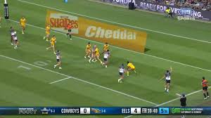 Luki’s sharp run fools Eels defence | ‘Back to normal’: Cowboys enforcer firms for Queensland Ori…