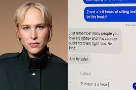 Tommy Dorfman Calls Out Man for Allegedly Sending Transphobic Texts About Her During a Flight | T…