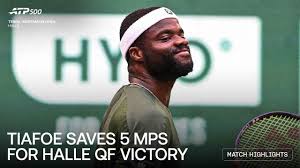 Tiafoe saves 5 MPs to outlast Auger-Aliassime, Altmaier upsets Medvedev in Halle | Tiafoe holds o…